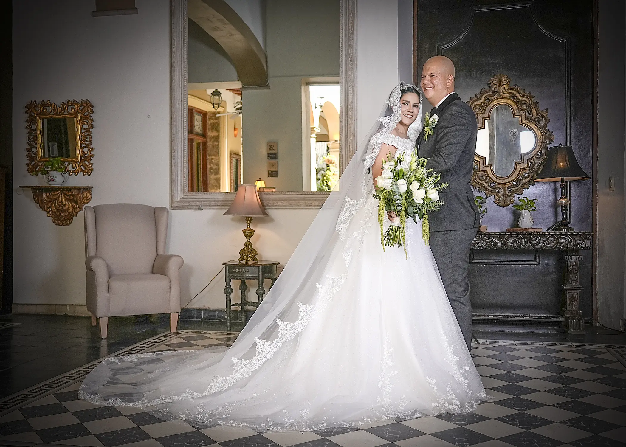 Retrato íntimo de Jesús y Jhoana previo a la ceremonia