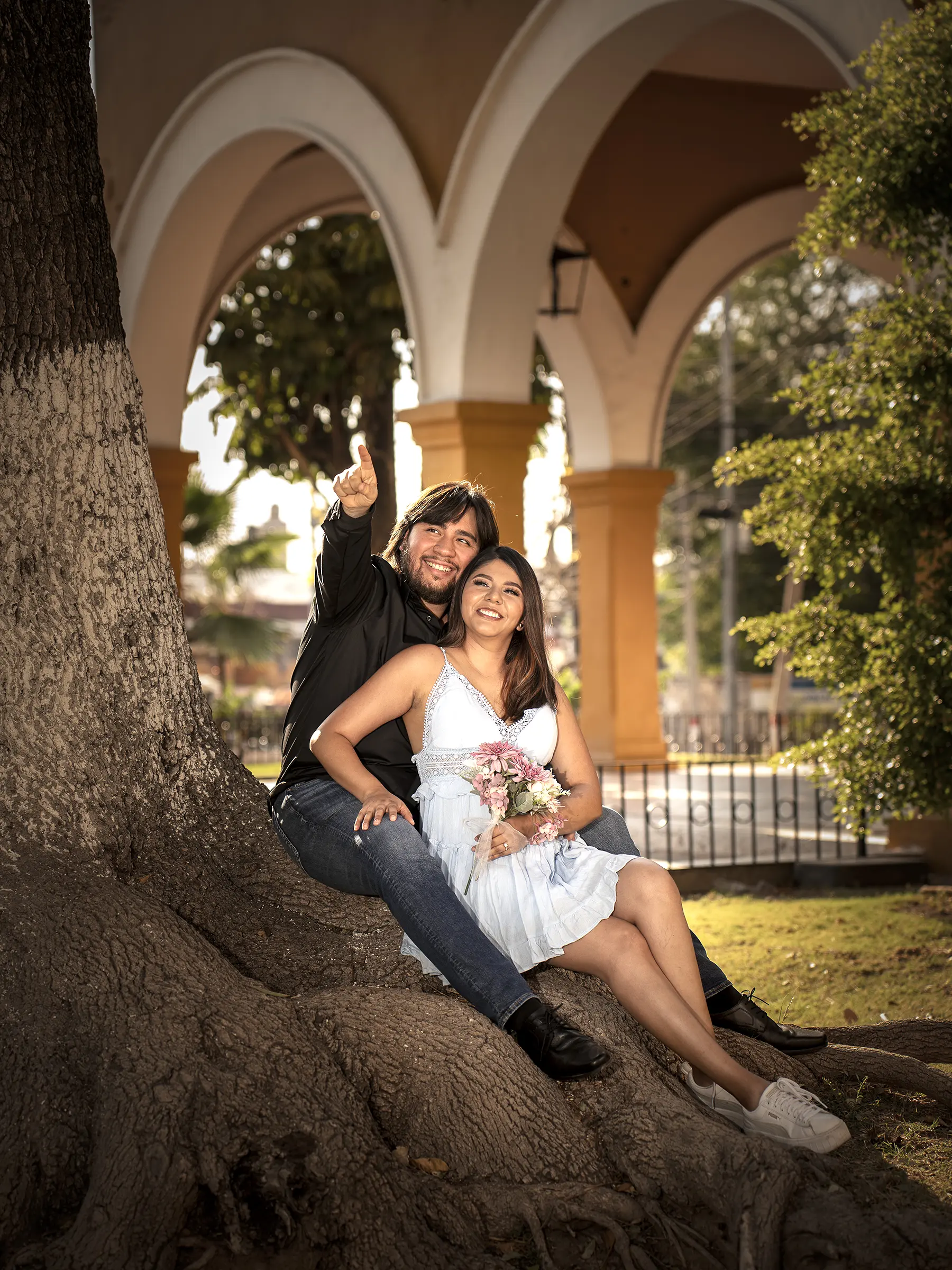 Retrato de novios para cuadro de recepción nupcial