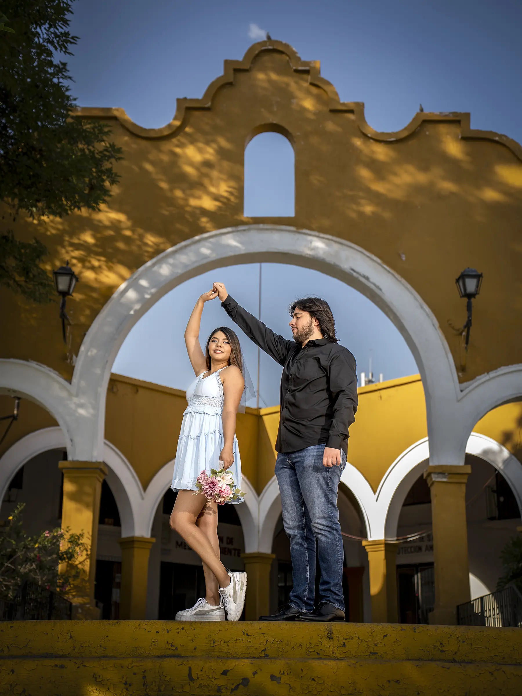 Sesión de fotos en Pila Seca Tlaquepaque cierre de sesión de pareja